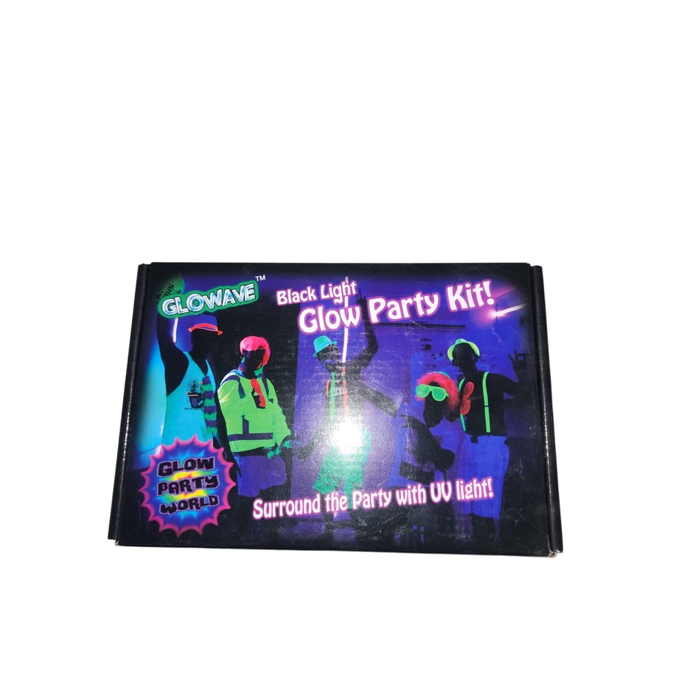 Glowave Black Light Glow Party Kit 4x 6.5ft UV LED Strips 395nm UVA Safe